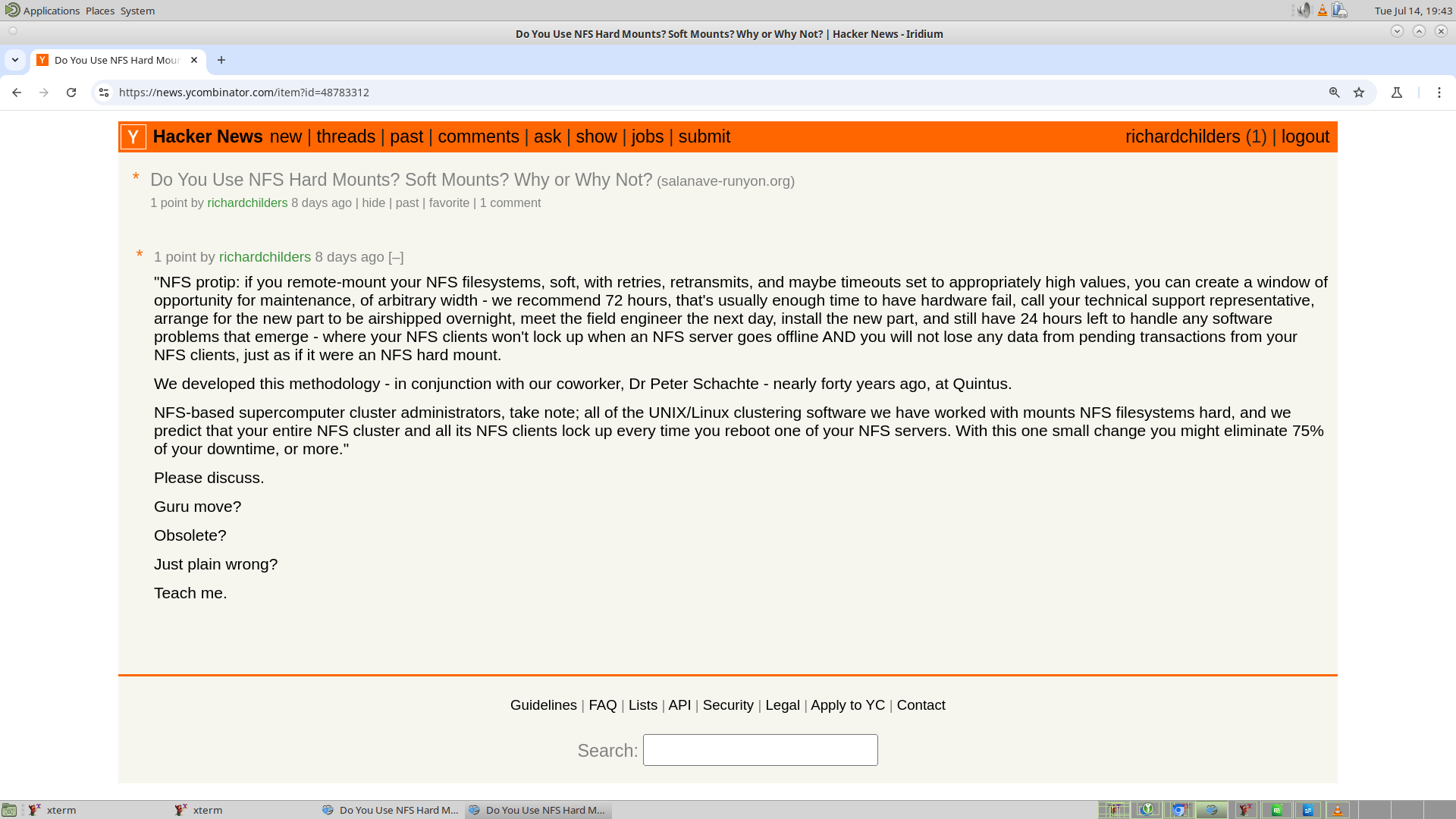 Once you grasp that YCombinator is part of the group that has blacklisted us and interfered with our employment for twenty years, it becomes easier to understand why YCombinator doesn't want you to know this bit about NFS, and why, when you browse to the URL, you see a blank screen, and a bit of text: 'sorry.'

We say, read between the lines. YCombinator is sorry they got caught, tampering with consensus reality.

We think the same group of people who created the problem by destroying the careers of NFS experts are now trying to profit off the very void in NFS expertise that they created, by reselling OUR solution to the problem they crea
ted - one company at a time, $200 per hour, per consultant; minimum consultation, four weeks.

We think they are predators; and fishbones in the throat of human progress, too.

As we assess matters, YCombinator is more like an organization of loan sharks, or a huge pawn shop that buys vulnerable college students' ideas for pennies on the dollar, than it is a genuine movement of American venture capital.