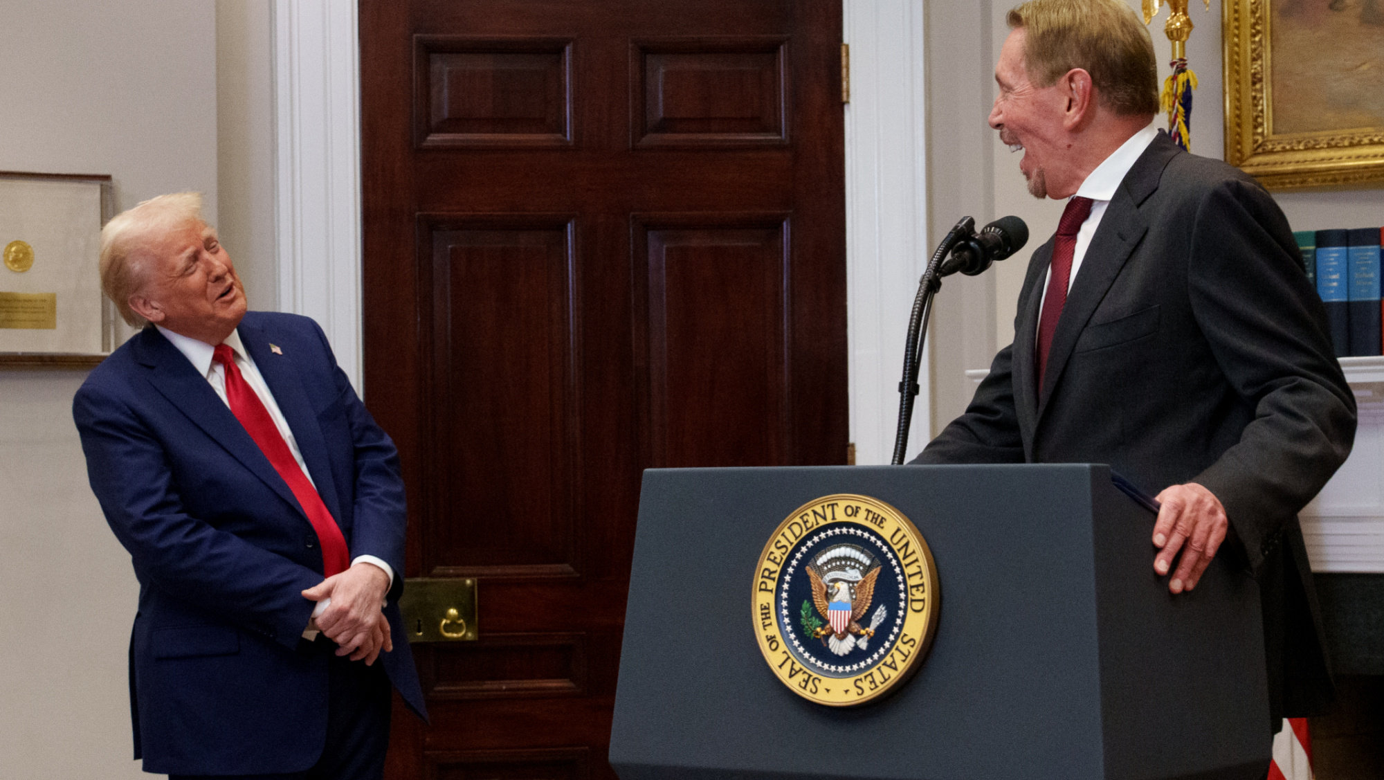 Larry Ellison, unindicted criminal, hobnobbing with Donald Trump, convicted criminal